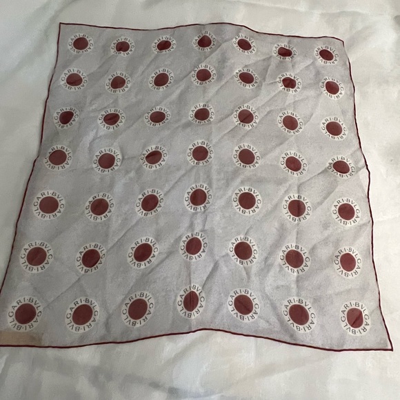 BLVGARY RED AND BLUE Silk Scarf - Picture 16 of 16